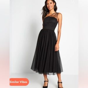 ModCloth tulle black polka dot dress. Size XL. New with tags, never worn.